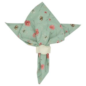 Mint Wildflower Print Cloth Napkin (Final Sale)