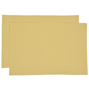 Wheat Denim Rectangle Placemats - Set of Two (Final Sale)