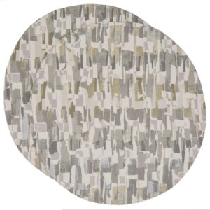Britto Moonstone Grey Print Charger-Center Round Placemats - Set of Two (Final Sale)