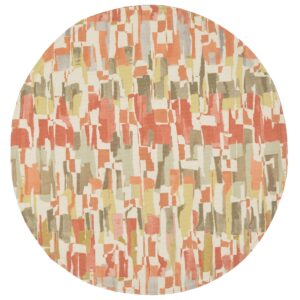 Britto Garden Party Orange Print Charger-Center Round Placemat (Final Sale)