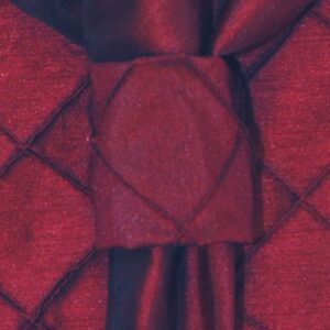 Sweet Pea Linens - Burgundy Wine Pintucked Napkin Ring (SKU#: R-1030-K1) - Main Product Image