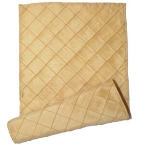 Sweet Pea Linens - Gold Pintucked 72 inch Table Runner (SKU#: R-1024-K2) - Main Product Image