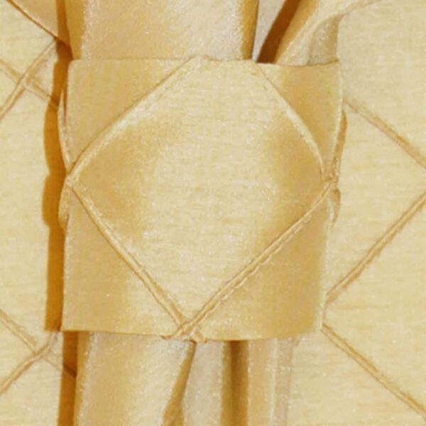 R-1030-K2-1 Sweet Pea Linens - Gold Pintucked Napkin Ring (SKU#: R-1030-K2) - Main Product Image