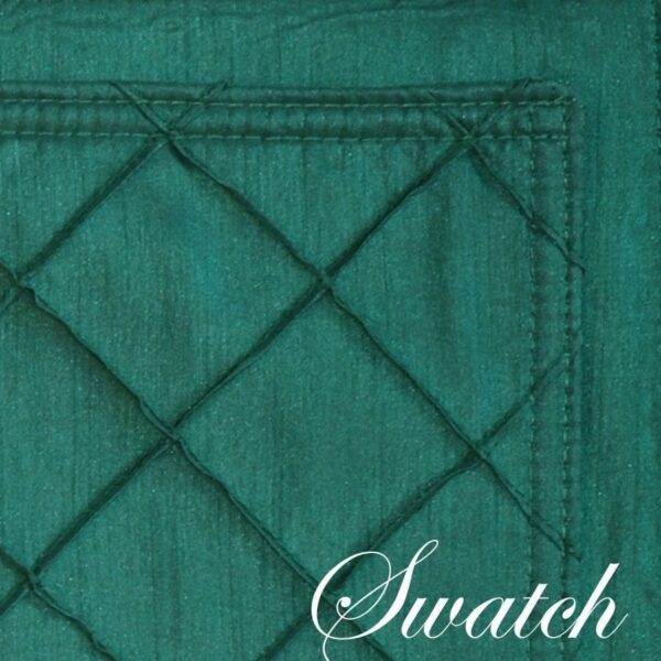 Sweet Pea Linens - Forest Green Pintucked Charger-Center Round Placemat (SKU#: R-1015-K3) - Swatch