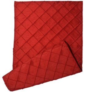 Sweet Pea Linens - Red Pintucked 72 inch Table Runner (SKU#: R-1024-K4) - Main Product Image