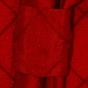 Sweet Pea Linens - Red Pintucked Napkin Ring (SKU#: R-1030-K4) - Main Product Image