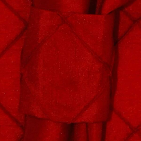 R-1030-K4-1 Sweet Pea Linens - Red Pintucked Napkin Ring (SKU#: R-1030-K4) - Main Product Image