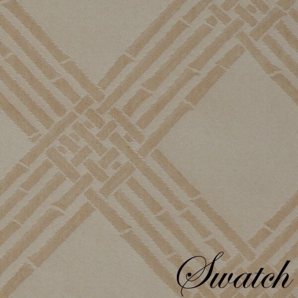 Sweet Pea Linens - Tan Lattice Jacquard 72 inch Table Runner (SKU#: R-1024-L21) - Swatch