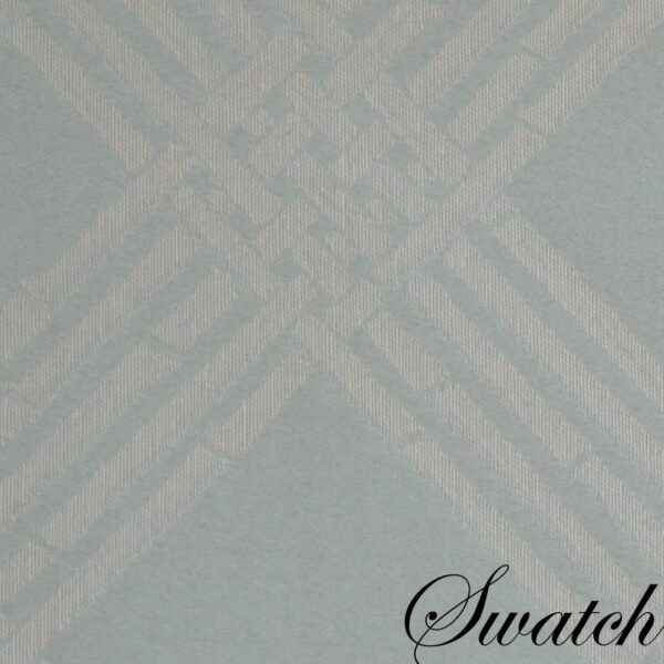 Sweet Pea Linens - Light Blue/Green Lattice Jacquard 72 inch Table Runner (SKU#: R-1024-L23) - Swatch