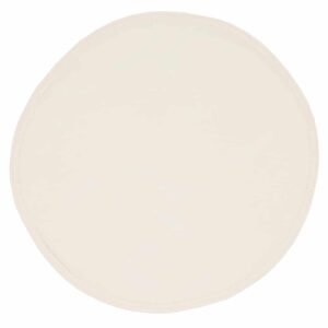 Ivory Leaf Jacquard Charger-Center Round Placemat (Final Sale)