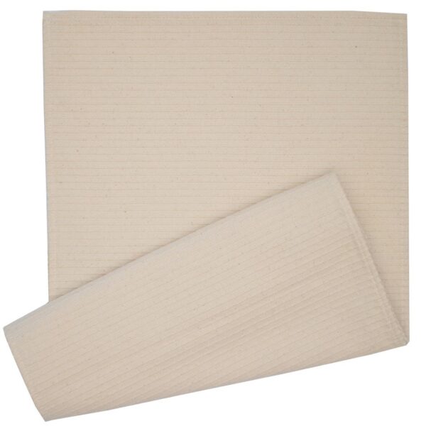 R-1026-R10-1 Sweet Pea Linens - Natural Dobby Stripe 59 Inch Table Runner (SKU#: R-1026-R10) - Main Product Image
