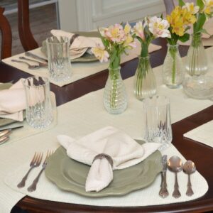 Canvas Stripe Table Linen Collection