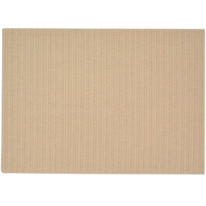 Sweet Pea Linens - Golden Yellow & Tan Canvas Striped Rectangle Placemat (SKU#: R-1002-R5) - Main Product Image