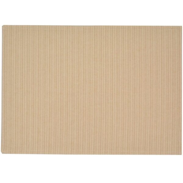 R-1002-R5-1 Sweet Pea Linens - Golden Yellow & Tan Canvas Striped Rectangle Placemat (SKU#: R-1002-R5) - Main Product Image