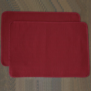 (Sample Sale) Burgundy Quilted Rectangle Placemats (Final Sale)