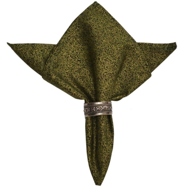 R-1010-T74-1 Sweet Pea Linens - Olive Green Cloth Napkin (SKU#: R-1010-T74) - Main Product Image