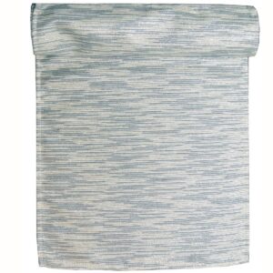 Sweet Pea Linens - Silver & Cream Metallic Striped 72 inch Table Runner (SKU#: R-1024-U10) - Main Product Image