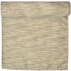 Sweet Pea Linens - Gold & Cream Metallic Striped 72 inch Table Runner (SKU#: R-1024-U11) - Main Product Image