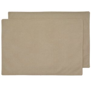 Sweet Pea Linens - Beige Crypton Twill Rectangle Placemat (SKU#: R-1002-U6) - Main Product Image