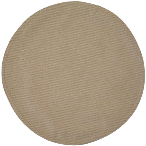 R-1015-U6-1 Sweet Pea Linens - Beige Crypton Twill Charger-Center Round Placemat (SKU#: R-1015-U6) - Main Product Image