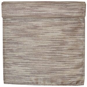 Sweet Pea Linens - Brown & Cream with Silver Metallic Striped 72 inch Table Runner (SKU#: R-1024-U9) - Main Product Image