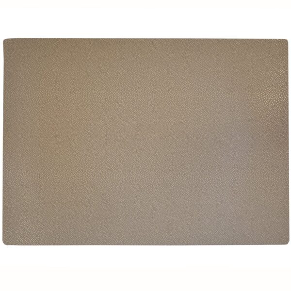 R-1002-V3-1 Sweet Pea Linens - Tan Dot Vinyl Wipe Clean Rectangle Placemat (SKU#: R-1002-V3) - Main Product Image