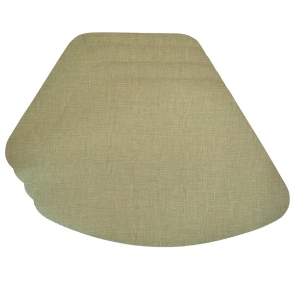 RS4-1006-V8-1 Sweet Pea Linens - Green Vinyl Wipe Clean Wedge-Shaped Placemats - Set of Four (SKU#: RS4-1006-V8) - Main Product Image