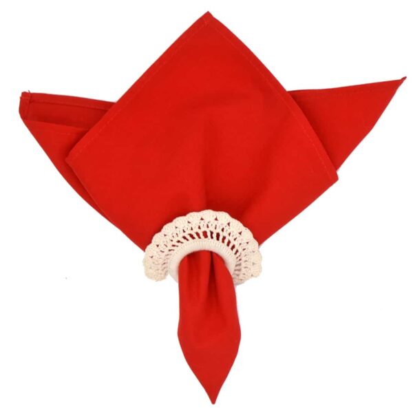 R-1010-K-1 Sweet Pea Linens - Solid Red Cloth Napkin (SKU#: R-1010-K) - Main Product Image