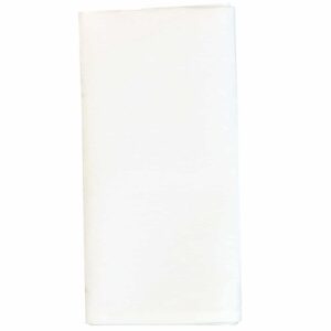 Sweet Pea Linens - Solid White Rolled Hem Jacquard Cloth Napkin (SKU#: R-1010-Y1) - Main Product Image