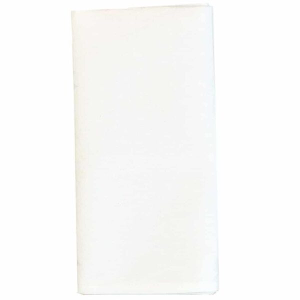 R-1010-Y1-1 Sweet Pea Linens - Solid White Rolled Hem Jacquard Cloth Napkin (SKU#: R-1010-Y1) - Main Product Image