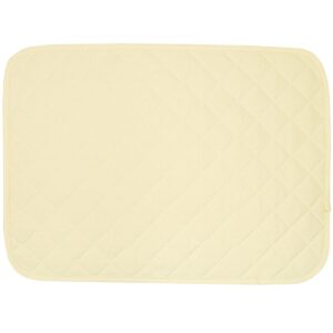 Sweet Pea Linens - Solid Ivory Quilted Jacquard Rectangle Placemat (SKU#: R-1001-Y2) - Main Product Image