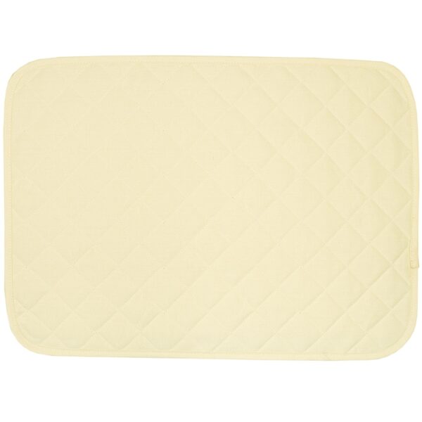 R-1001-Y2-1 Sweet Pea Linens - Solid Ivory Quilted Jacquard Rectangle Placemat (SKU#: R-1001-Y2) - Main Product Image