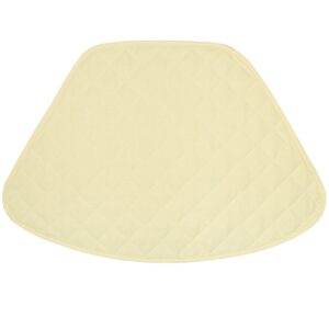 Sweet Pea Linens - Solid Ivory Quilted Jacquard Wedge-Shaped Placemat (SKU#: R-1006-Y2) - Main Product Image