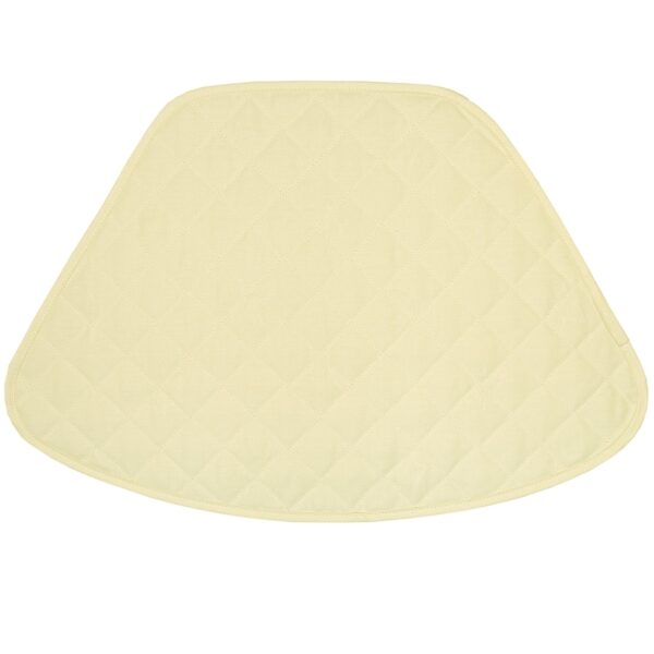 R-1006-Y2-1 Sweet Pea Linens - Solid Ivory Quilted Jacquard Wedge-Shaped Placemat (SKU#: R-1006-Y2) - Main Product Image