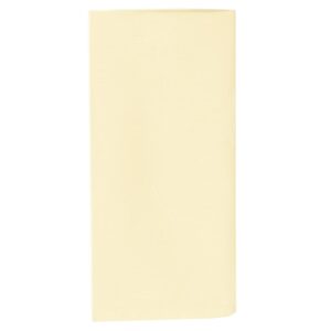 Sweet Pea Linens - Solid Ivory Rolled Hem Jacquard Cloth Napkin (SKU#: R-1010-Y2) - Main Product Image