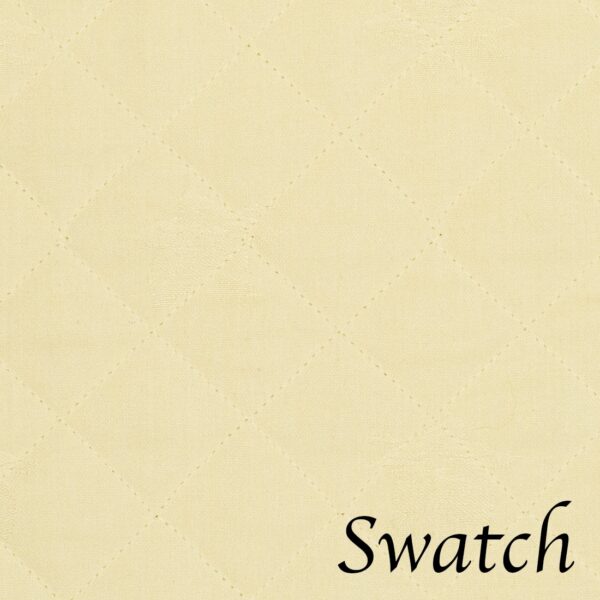 Sweet Pea Linens - Solid Ivory Quilted Jacquard  72 inch Table Runner (SKU#: R-1024-Y2) - Swatch