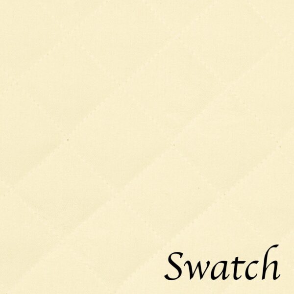 Sweet Pea Linens - Solid Ivory Quilted Jacquard Rectangle Placemats - Set of Two (SKU#: RS2-1001-Y2) - Swatch