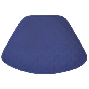 Sweet Pea Linens - Solid Dark Royal Blue Quilted Jacquard Wedge-Shaped Placemat (SKU#: R-1006-Y3) - Main Product Image