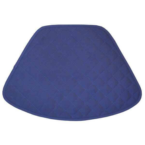 R-1006-Y3-1 Sweet Pea Linens - Solid Dark Royal Blue Quilted Jacquard Wedge-Shaped Placemat (SKU#: R-1006-Y3) - Main Product Image