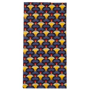 Sweet Pea Linens - Blue Foulard Rolled Hem Cloth Napkin (SKU#: R-1010-Y33) - Main Product Image