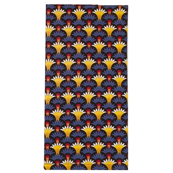 Sweet Pea Linens - Blue Foulard Rolled Hem Cloth Napkin (SKU#: R-1010-Y33) - Main Product Image