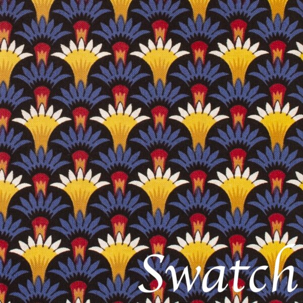 Sweet Pea Linens - Blue Foulard Rolled Hem Cloth Napkin (SKU#: R-1010-Y33) - Swatch