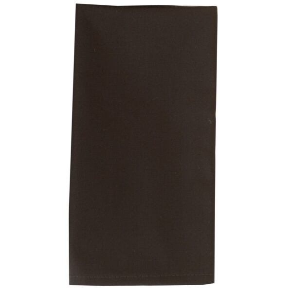 R-1010-Y6-1 Sweet Pea Linens - Solid Black Rolled Hem Cloth Napkin (SKU#: R-1010-Y6) - Main Product Image