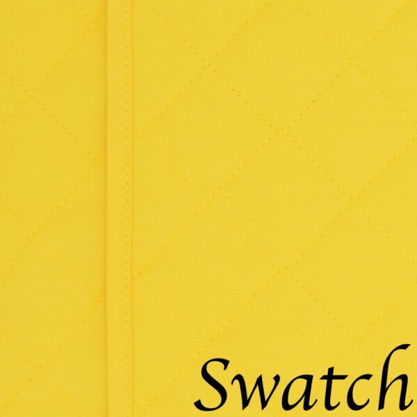 Sweet Pea Linens - Solid Bright Yellow Quilted Charger-Center Round Placemat (SKU#: R-1015-Y8) - Swatch