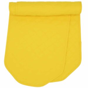 Sweet Pea Linens - Solid Bright Yellow Quilted 60 inch Table Runner (SKU#: R-1021-Y8) - Main Product Image
