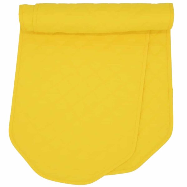 Sweet Pea Linens - Solid Bright Yellow Quilted 60 inch Table Runner (SKU#: R-1021-Y8) - Main Product Image