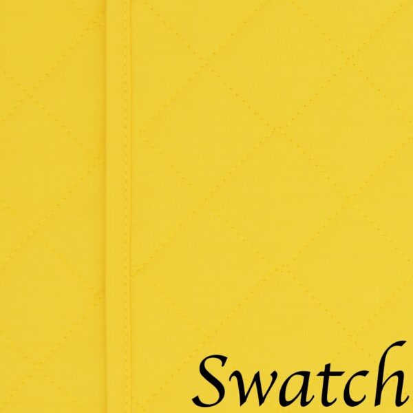 Sweet Pea Linens - Solid Bright Yellow Quilted Charger-Center Round Placemats - Set of Two (SKU#: RS2-1015-Y8) - Swatch